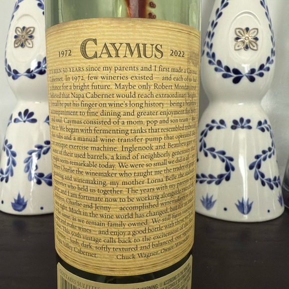 Caymus Vineyards 2020 ‘50th Anniversary’ 2020 EMPTY bottle 750ml Rare - Picture 5 of 5